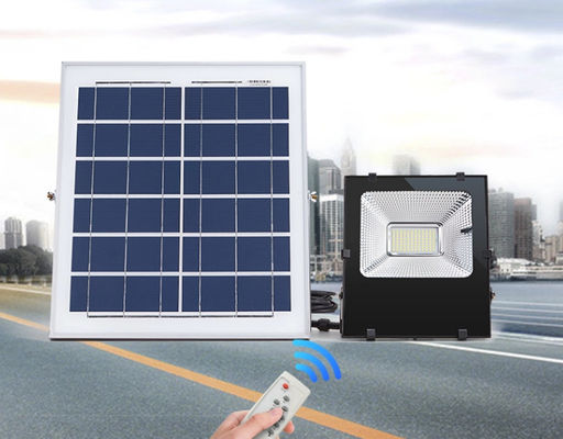 High Lumen Garden Security Solar Powered Flood Lights 80W Remote Control